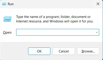open run dialog box to fine unsaved powerpoint
