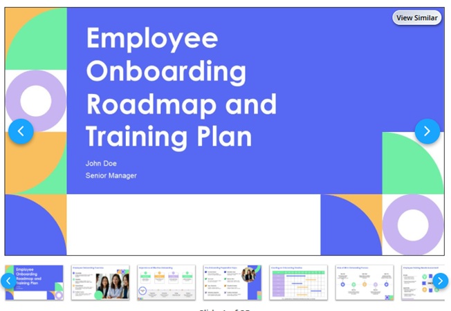slideteam onboarding presentation template