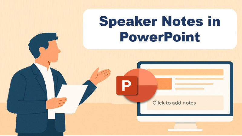 add speaker notes in powerpoint