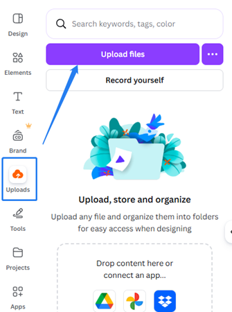 upload video file to canva