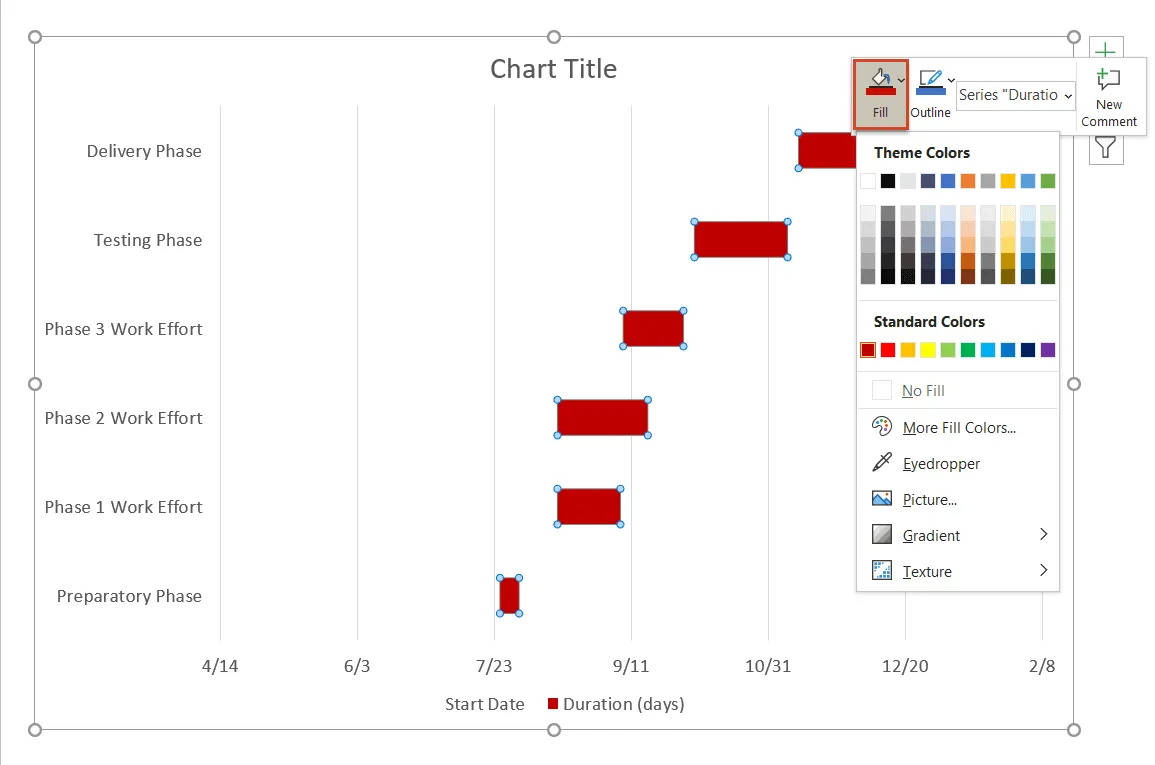 adjust the bar color