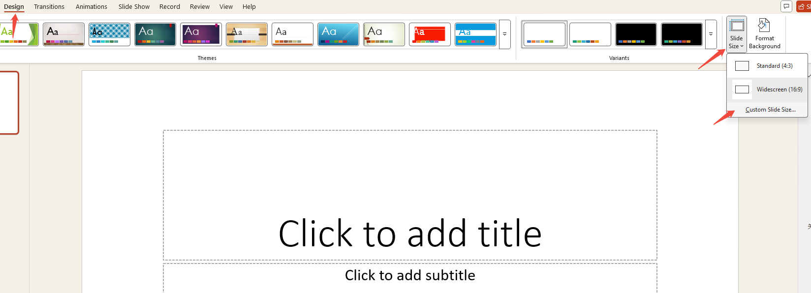 click design to custom poster size