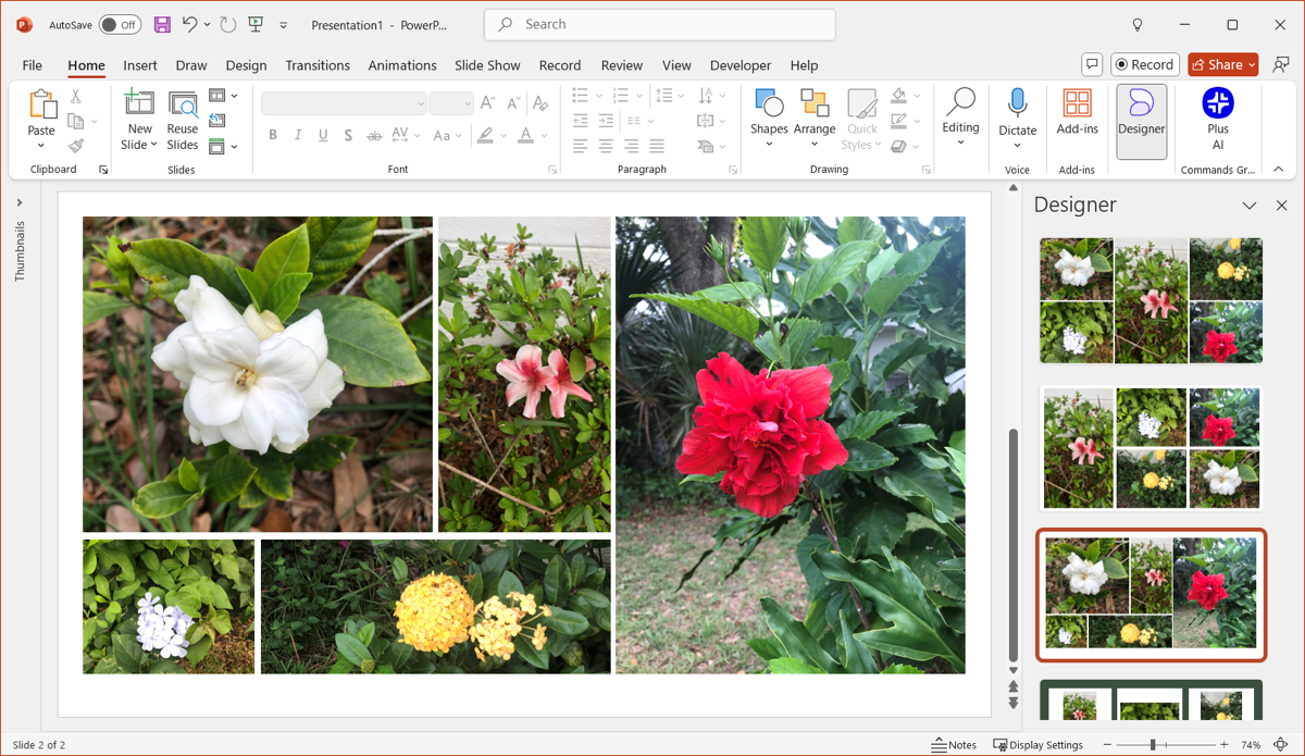 pick the prefer layout