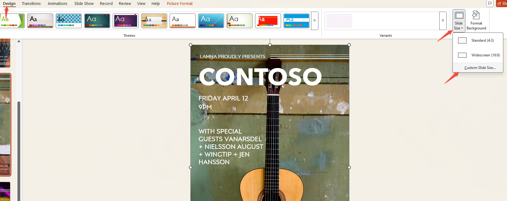 custom the poster size