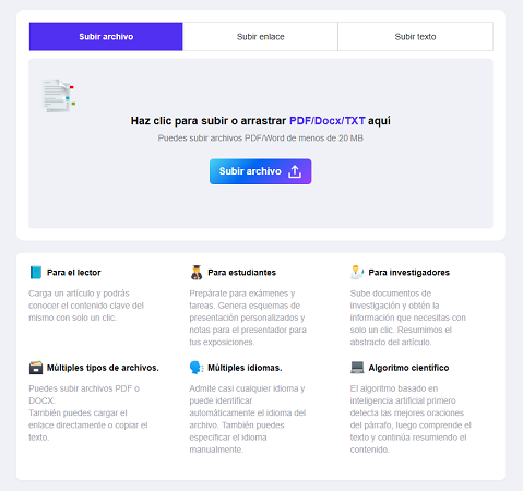 workppt resumidor de texto
