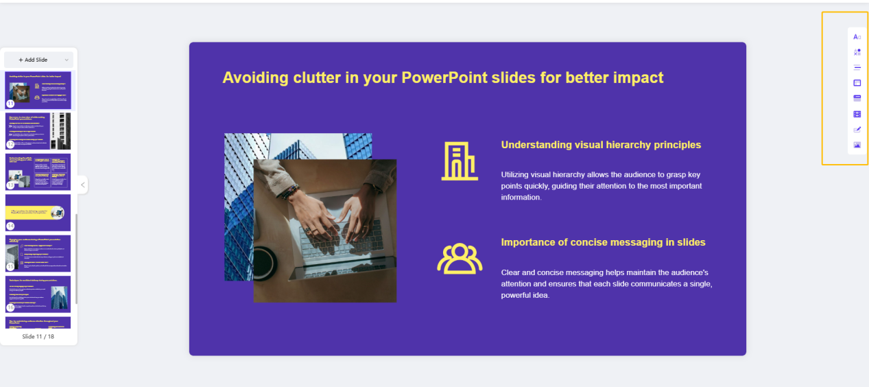 edit slides in workppt