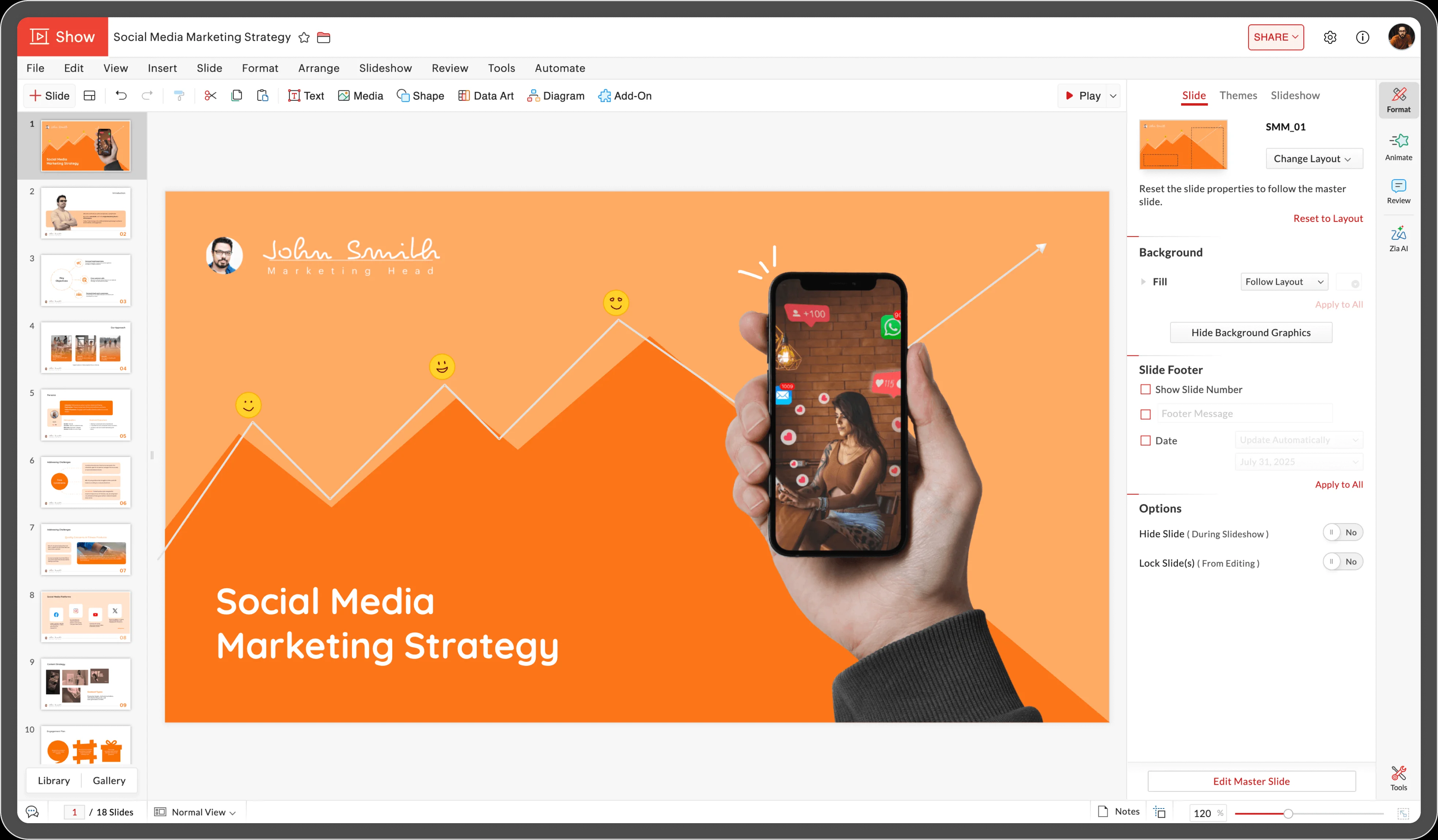 zoho show - powerpoint alternative