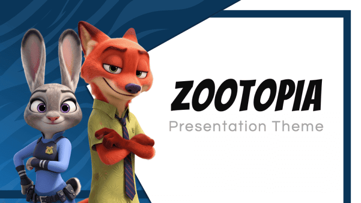 zootopia disney ppt template