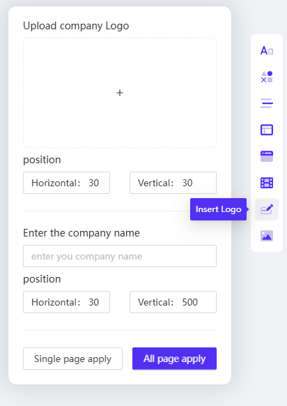 Insert Logo/Watermark